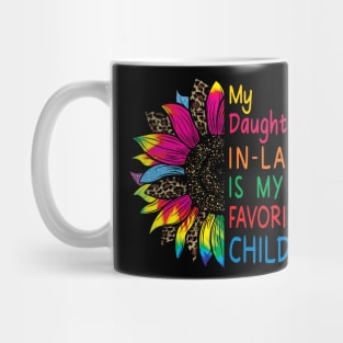 My Daughter In Law Is My Favorite Child Sunflower Mug